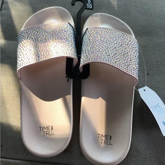 Rhinestone sandals 9/10 nwt - Picture 2 of 6